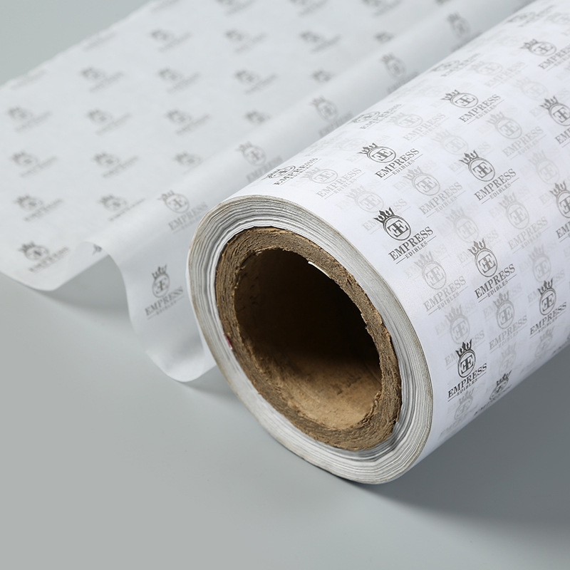 Oil wax paper printing translucent paper wrapping paper with double-sided light of 21g roller wax paper