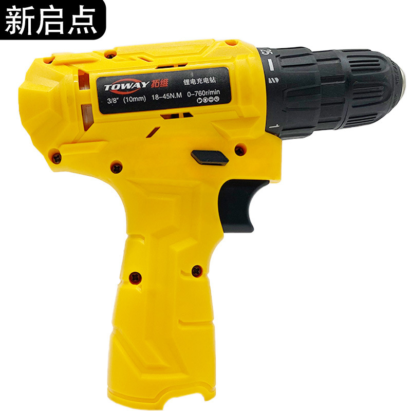 Industrially charged hand-drilling machine gun drills with multi-purpose electric screwdrivers