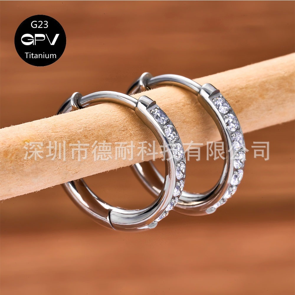 G23 titanium alloy against the classic circle ring cylindrical vacuum plating for the American circle ring.