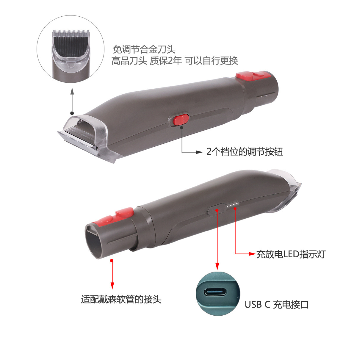 มาตรา 23 ใช้ ไดสัน วาคูม สคาเวนเจอร์ ชุดแปรงสัตว์เลี้ยง V6 V7 V15 V10 เครื่องดูดฝุ่น