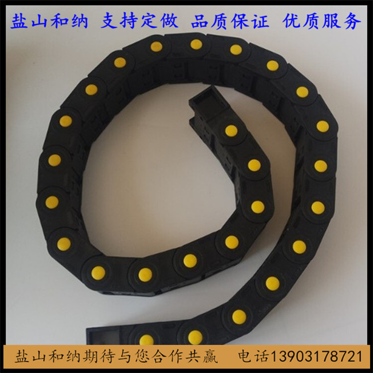 Short supply bridge plastic towed chain, machine-bed cable towed chain, engineering nylon towed chain, wired tank chain.