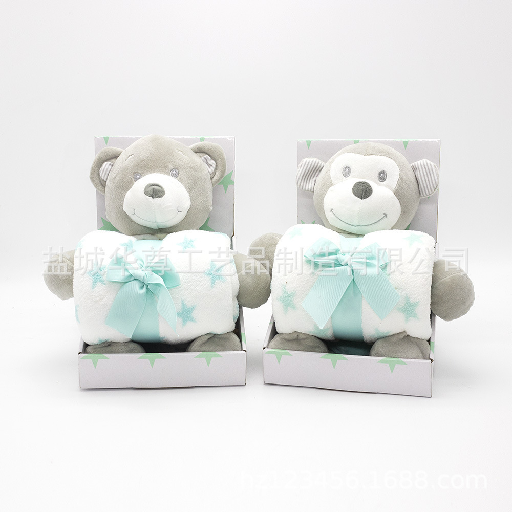 Đồ chơi bằng nhung, gấu, chăn mền, đồ chơi nhung Amazon, chăn hoạt hình.