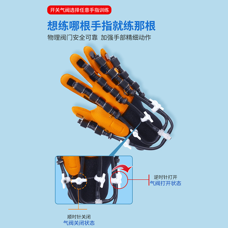 Đôi găng tay người máy phục hồi chức năng, huấn luyện viên phục hồi tay bị liệt, huấn luyện viên phục hồi ngón tay.