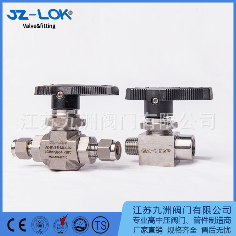 Modified high-voltage ball valve, high-performance card-set high-voltage ball valve, BV Series 6000 PSI.