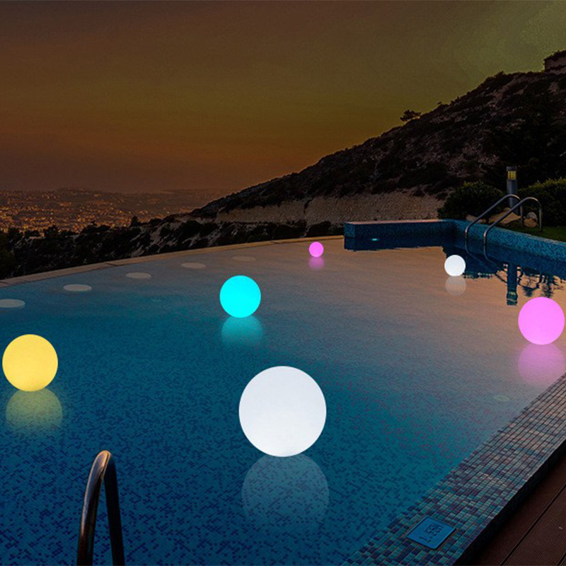 Solar pool seven colours across the border to distribute waterproof decorator luminous ball-shaped creative circular floating atmosphere lamps