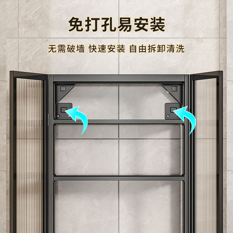 Phòng tắm thay đồ và thay quần áo cho tủ đựng đồ mà không có cú đấm trên nóc nhà vệ sinh.