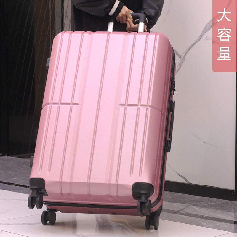 New, super-capacity suitcases with a scratch chain and a thick pole box.