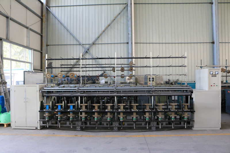 Double-faced double-frequency coupling machines, rope-lined condensers