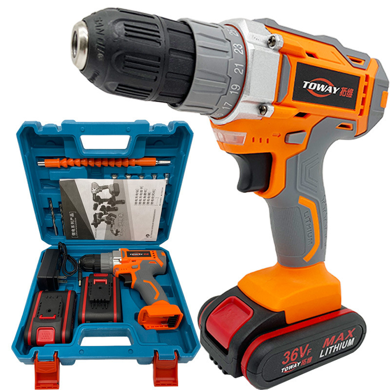 Cash multi-purpose impact lithium drill, charger double-speed hand drill, home-powered tool screw knife starter.