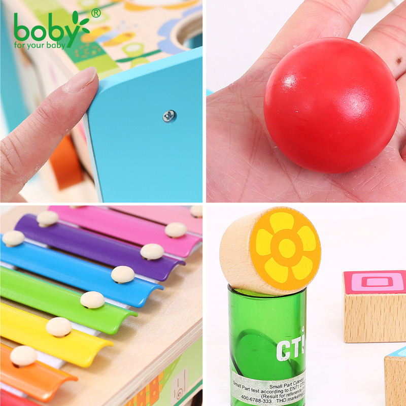 Bobby's eight-tongued ballboard geometry paired up with a four-and-a-one smart box of children's puzzle toys.