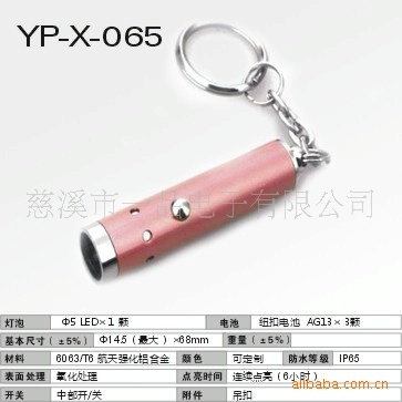 Double flashlight key button, LED flashlight.