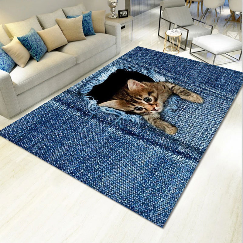 Cross-border best-selling cat carpet bedroom with lettered carpet mattresses to remember the entire size of the sponge mat, the Amazonish.