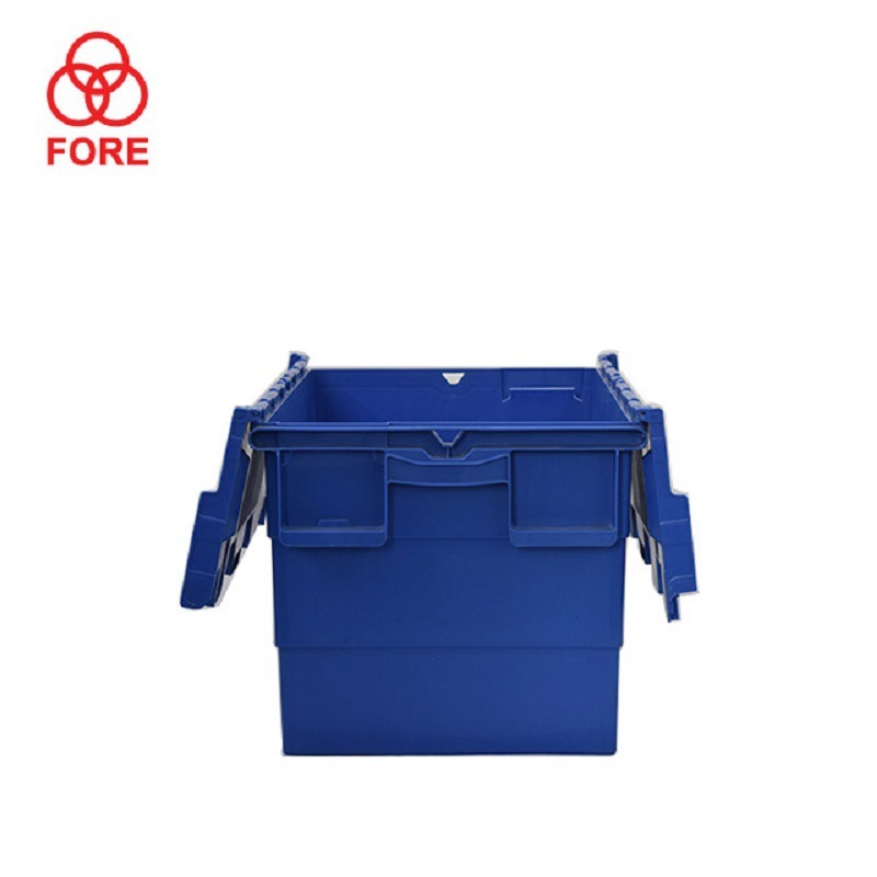 Tilt-tip logistics box EU plus thick cold-chain transport tank plastic tilt-tip box cap plastic trans-shipment box