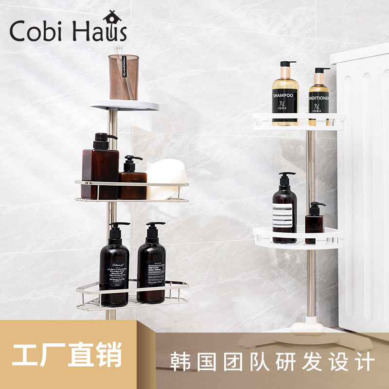 Trong nhà vệ sinh của khách, thép không gỉ có thể được chuyển xuống sàn, tủ chứa đồ hai tầng.