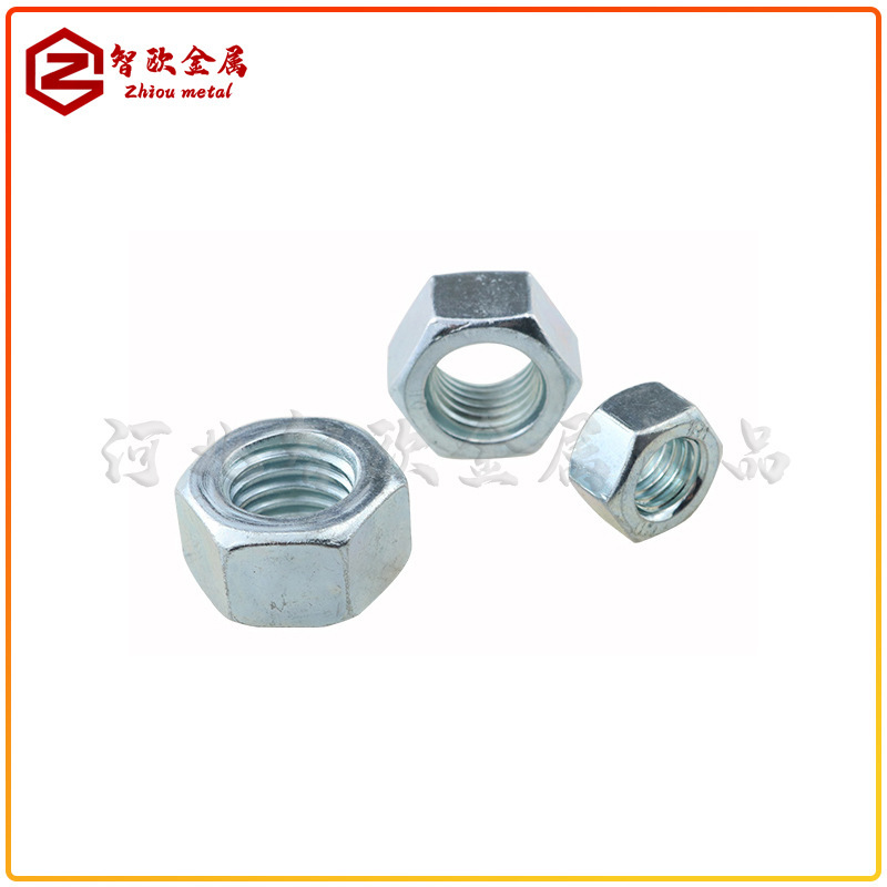 GB6170 high-strength zinc plating nut, class 8, hexagonal nut, high-strength M6M8M10M12M14M16M20