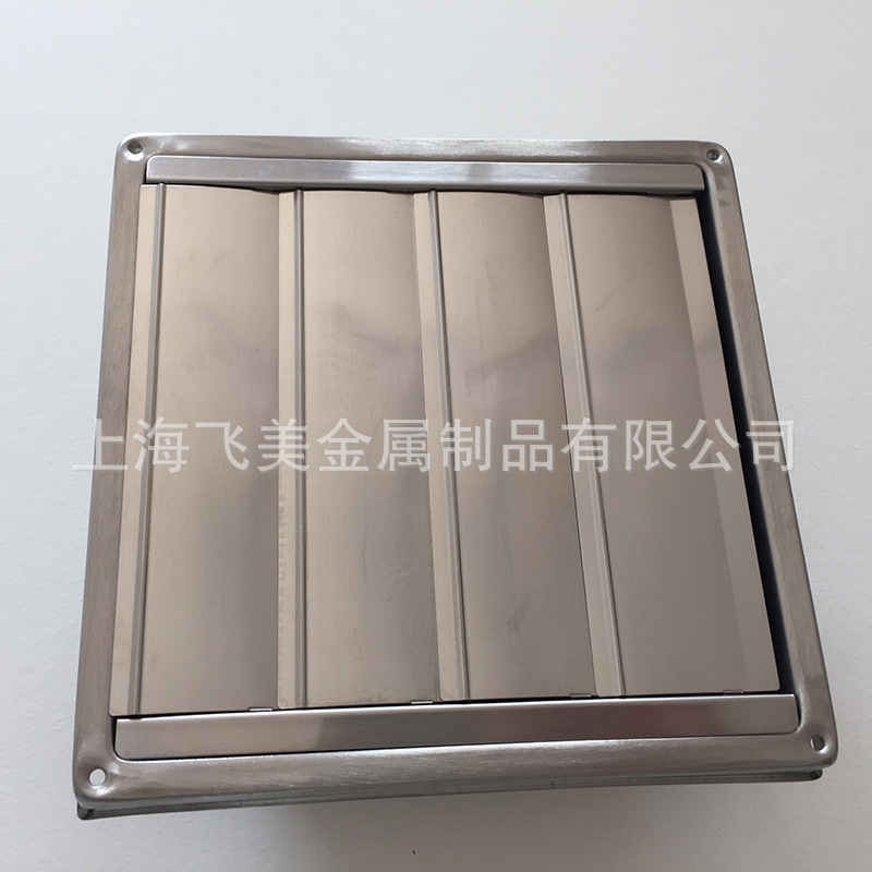 304 stainless steel, motion square vent 125 mm, stainless steel wall raincap.