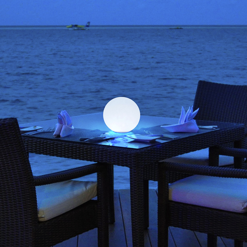 Charged remote table-light bar, table-top atmosphere decorator, ball-shaped moon night light