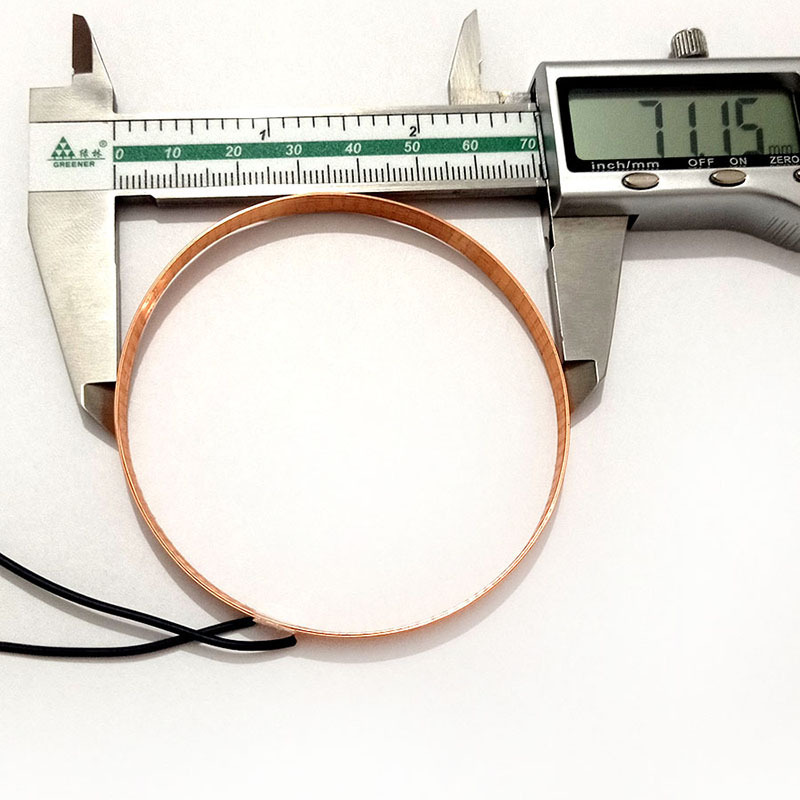 Self-adhesive loop electro-magnetic induction machine hollow coil processing
