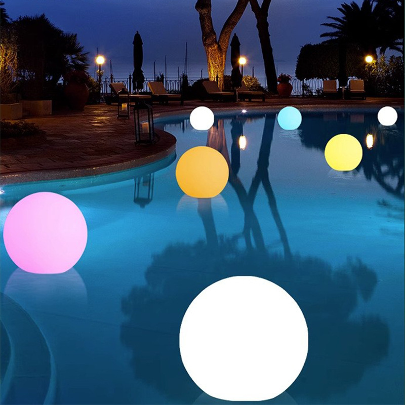 Solar pool seven colours across the border to distribute waterproof decorator luminous ball-shaped creative circular floating atmosphere lamps