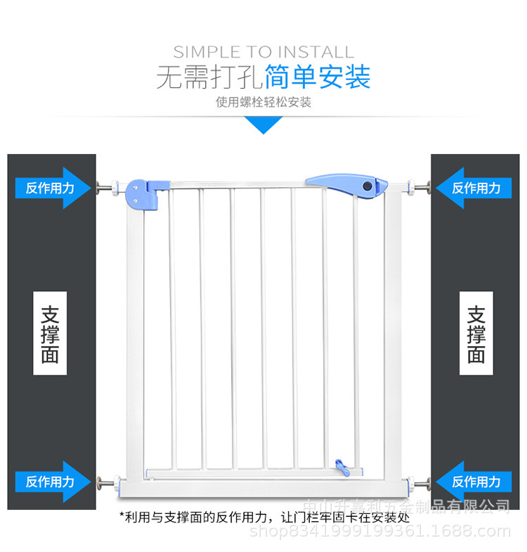 寵物門欄隔離門寵物狗欄杆護欄大型犬嬰兒童安全門欄樓梯欄免打孔
