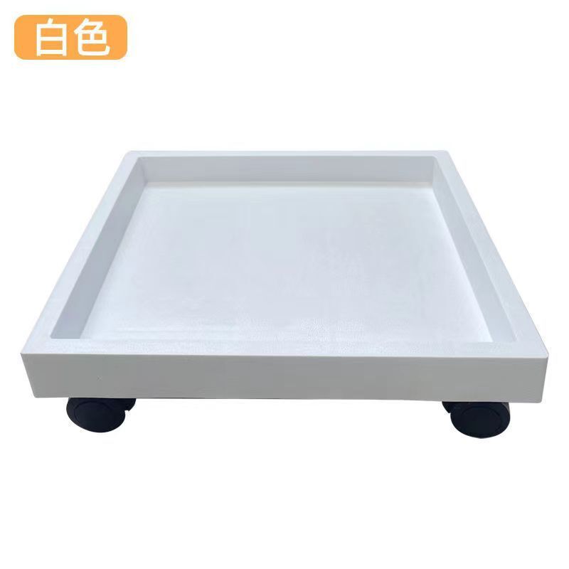 Một cái khay hoa vuông đơn giản để di chuyển một khay hoa vuông, một cái khay bông hoa vuông, một quảng trường xi măng.