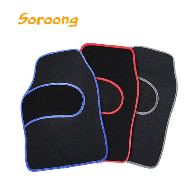Vehicle foot mats are completely surrounded to protect the carpet truck from grinding pads and PVC carpets