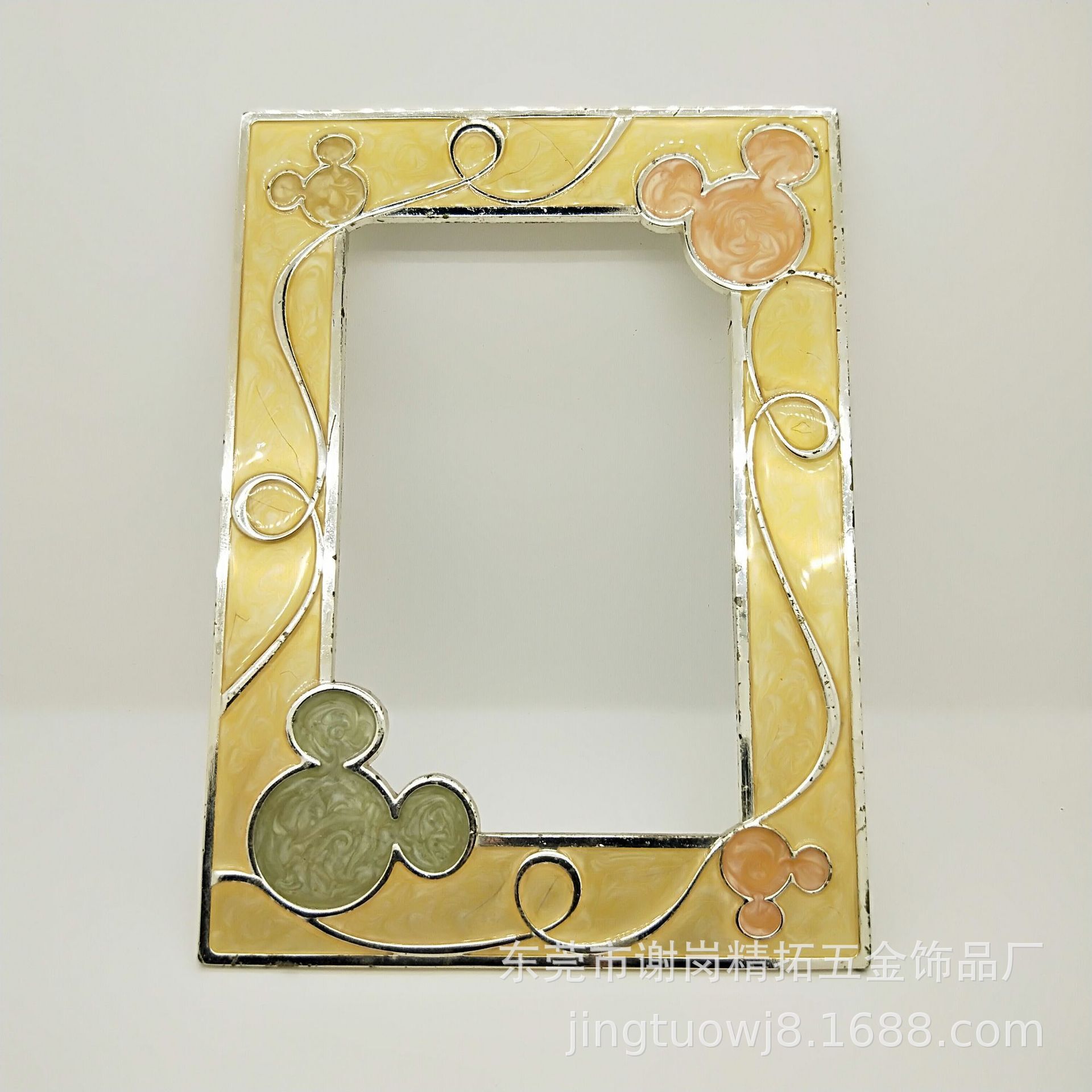 Zinc alloy frame made of Zinc blue paint home metal frame set