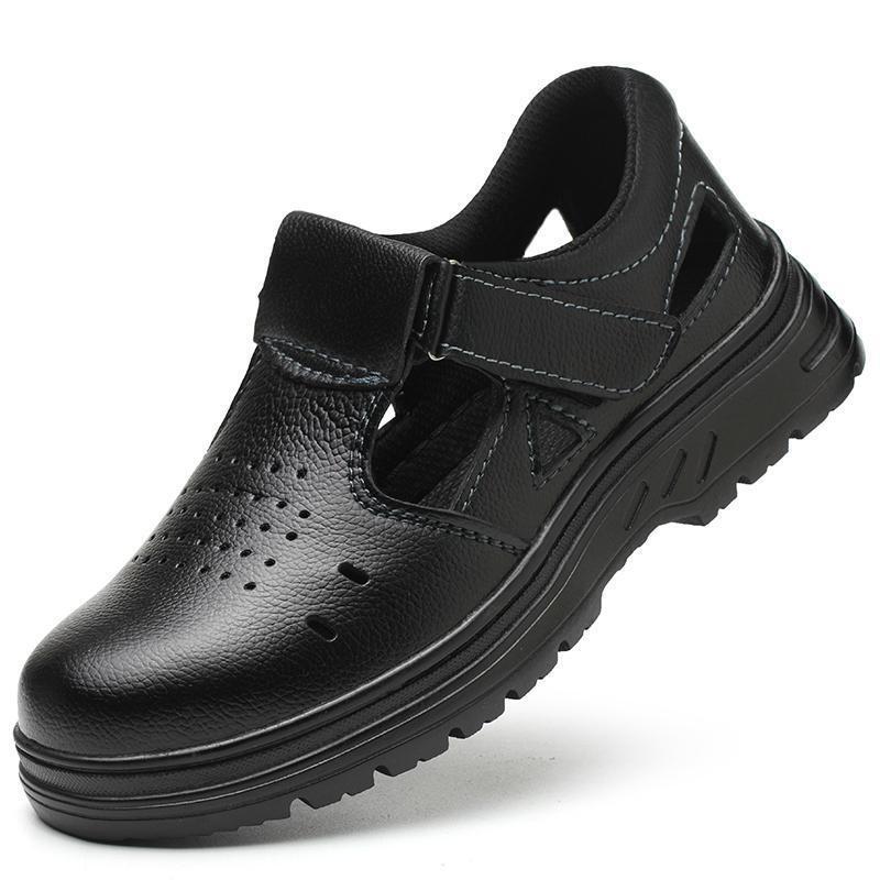 Summer sneakers, male sandals, steel packs, anti-stabbing through air to grind, male and female smellproof work shoes.