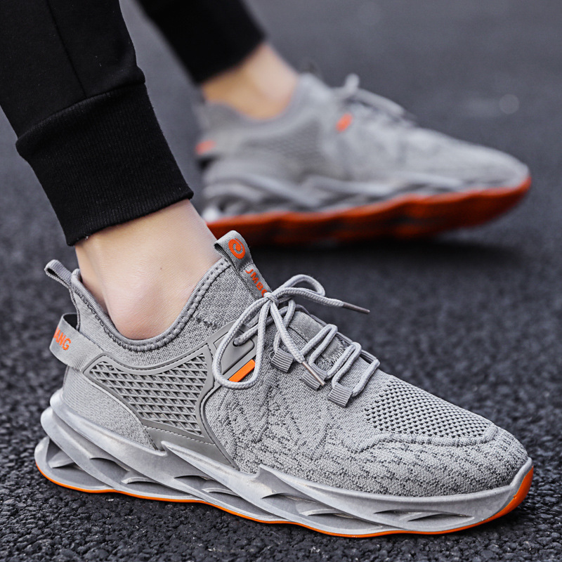 2021 new air-traffic-net men's suture sewn Korean twig shoes.