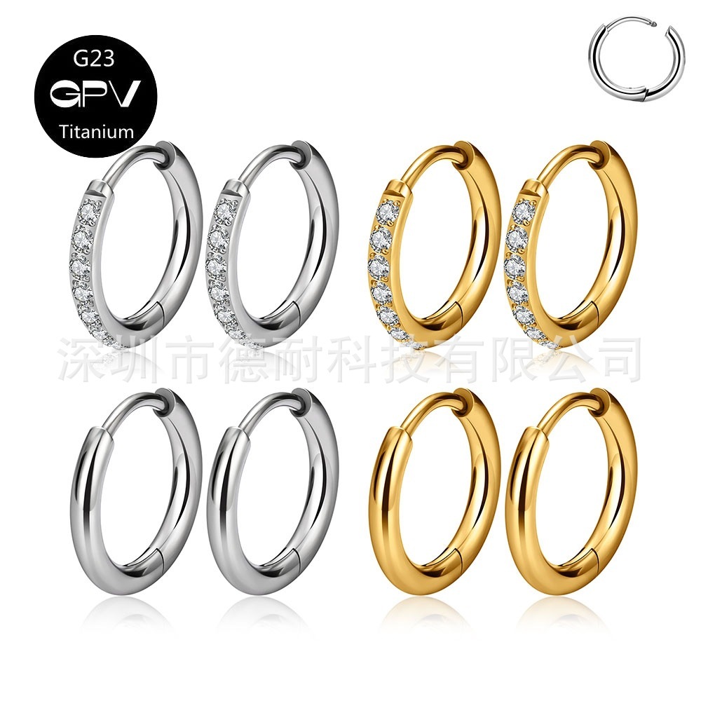 G23 titanium alloy against the classic circle ring cylindrical vacuum plating for the American circle ring.