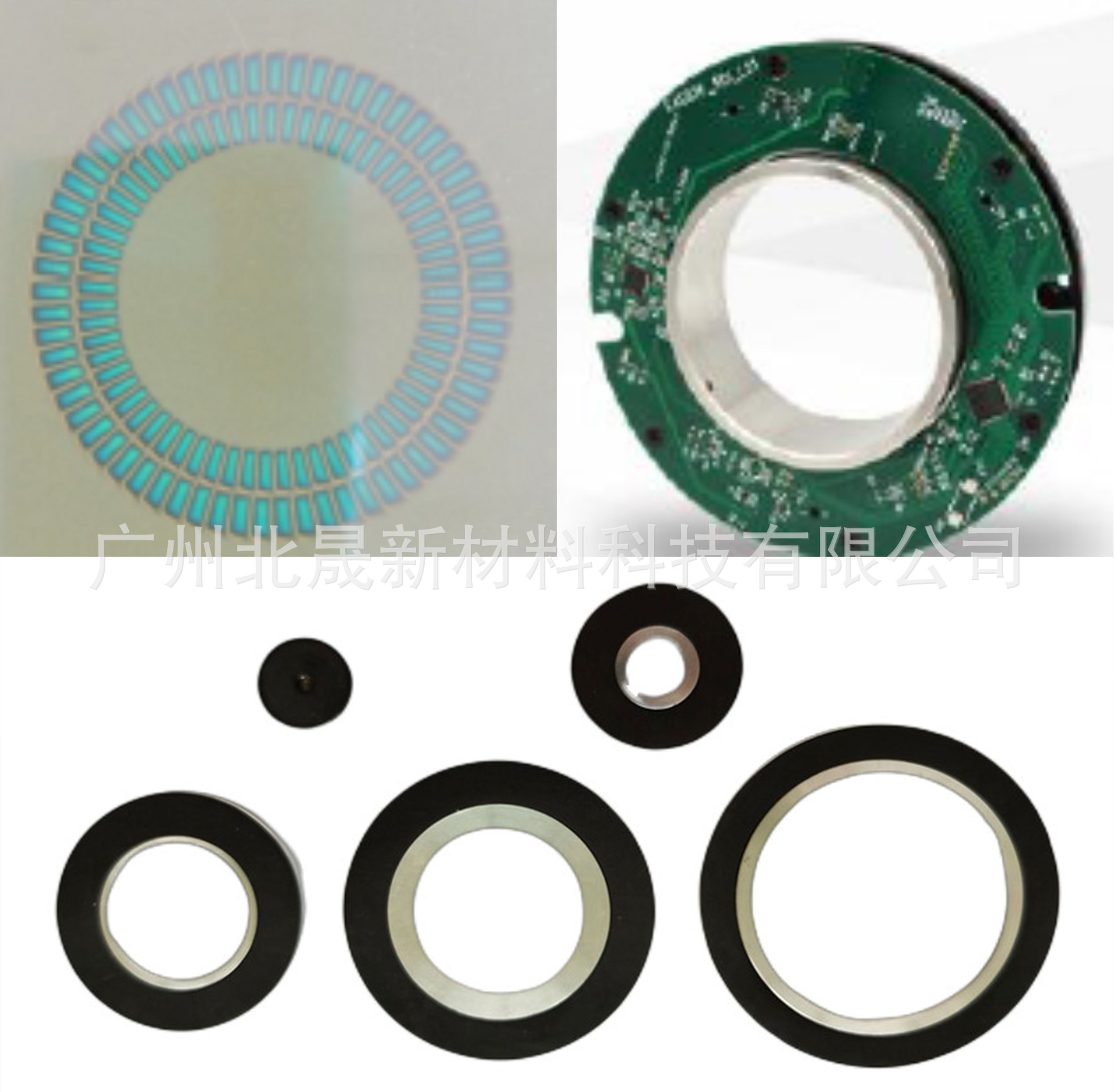 High-precision two-coding magnetic ring coding machine 256 with multipolar magnetic rings for the polar Hole chip.