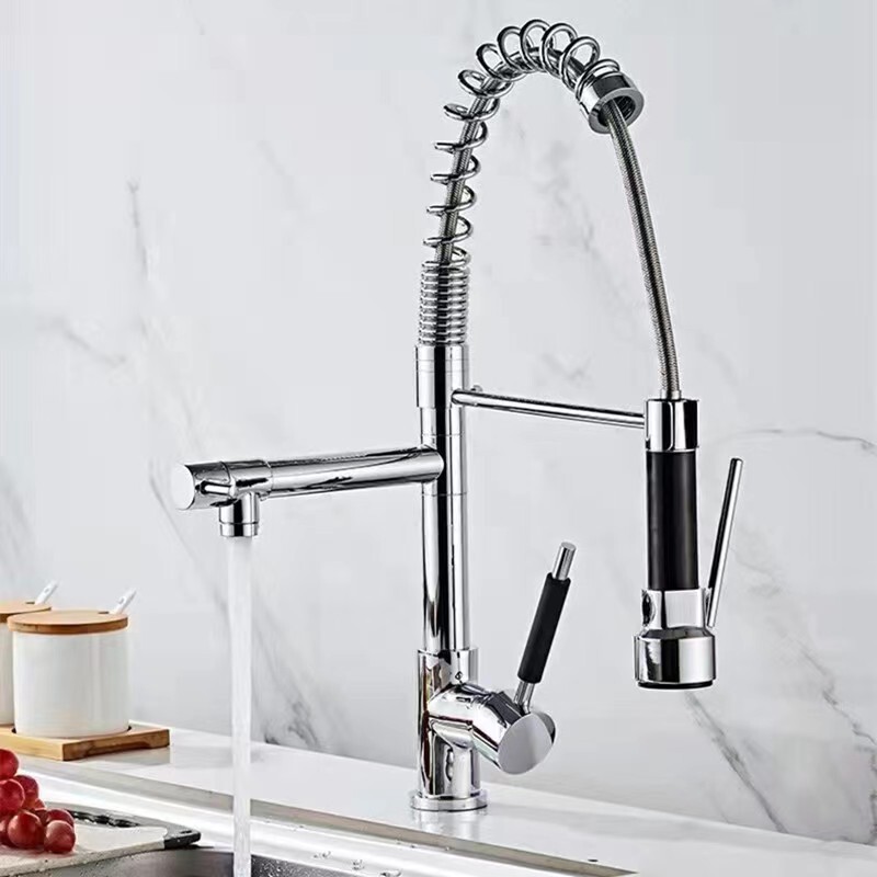 Osa Pie, cold and hot kitchen tap, double-water tap hotel kitchen, multi-purpose LED tap.