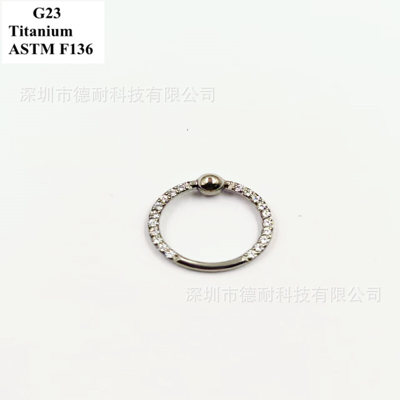 Cross-border hot-forward cortex G23 titanium alloy, pyroclops, O.M. piercing jewelry.