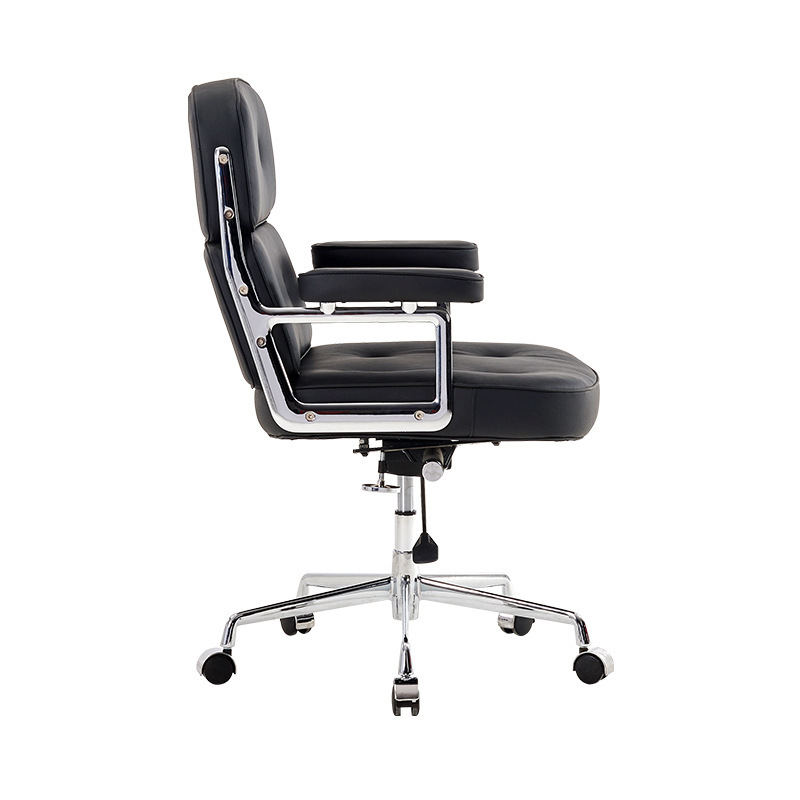 Commercial reception chair at Guangdong Factory for staff member ' s office chair leather computer chair lift-and-turn chair