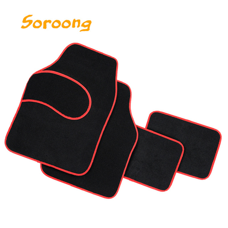 Vehicle foot mats are completely surrounded to protect the carpet truck from grinding pads and PVC carpets