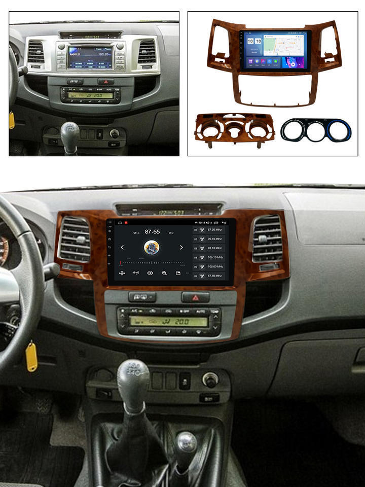 Application of Toyota Hilux vehicle on the Andre screen to the GPS navigation unit