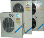 The industrial chiller unit, the refrigerated condenser unit, is ready for shipment