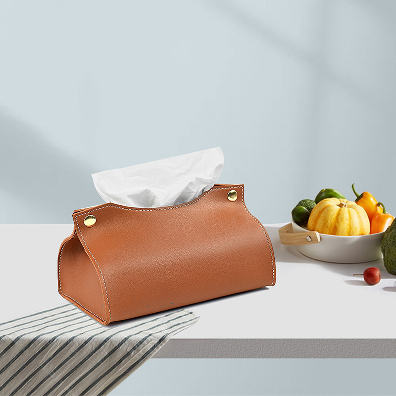 A European-style paper towel box for the distribution of dustproof paperbox leather in a room room table.