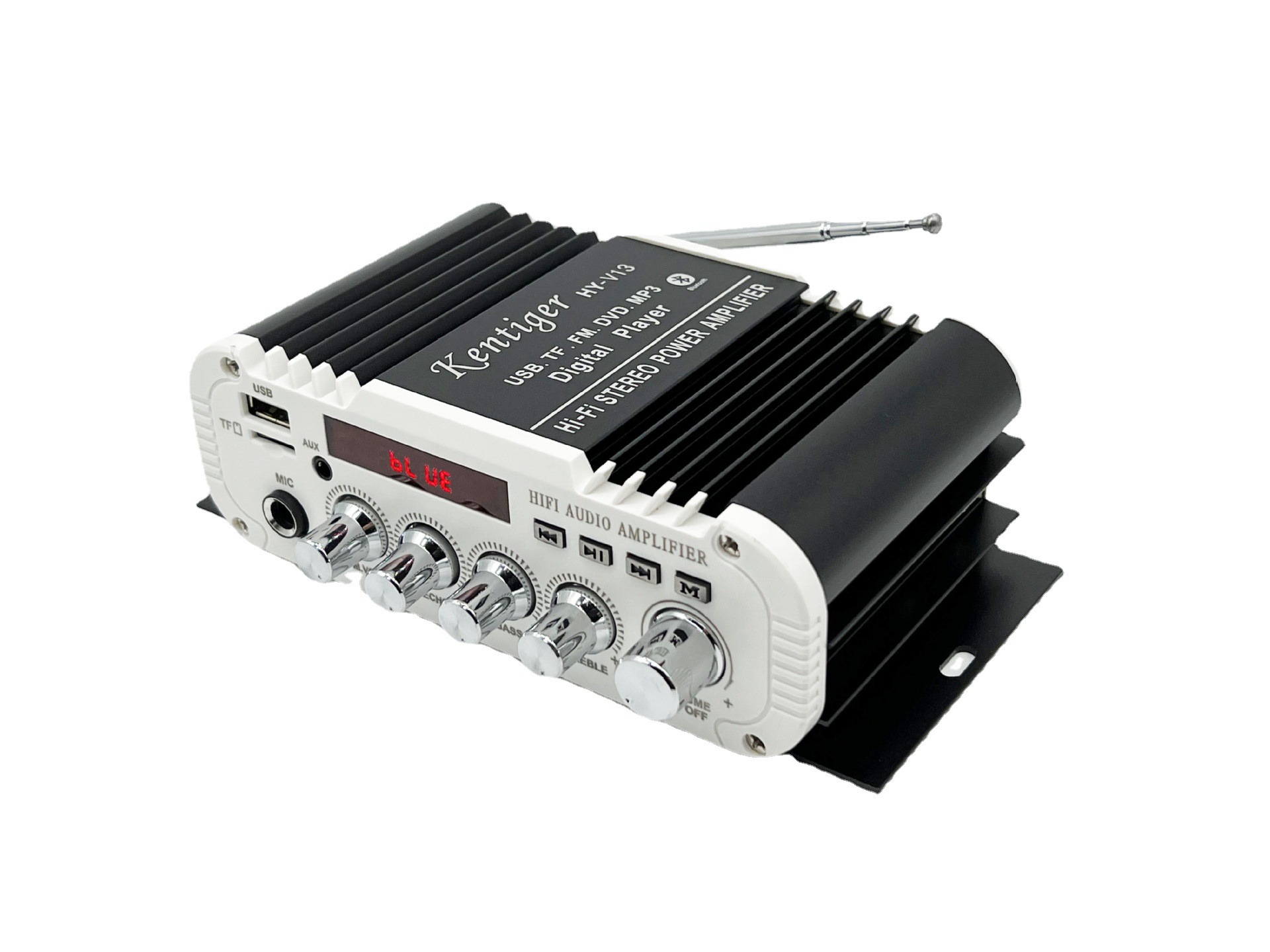 Trực tiếp bán HY-V13, hai máy khuếch đại màn hình nền và micro với răng xanh trong xe