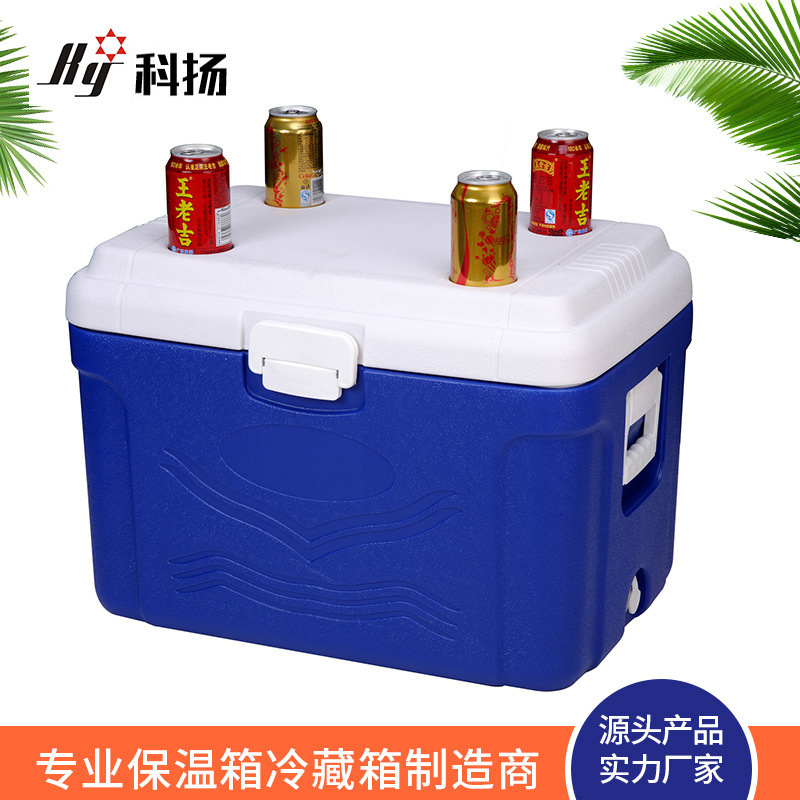 Trại ngoài trời 60L bia lạnh và rau lạnh.