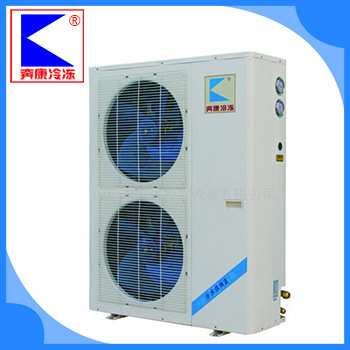 Refrigerator units at industrial plant warehouse, ready supply of cold storage equipment for wall-mounted chiller units