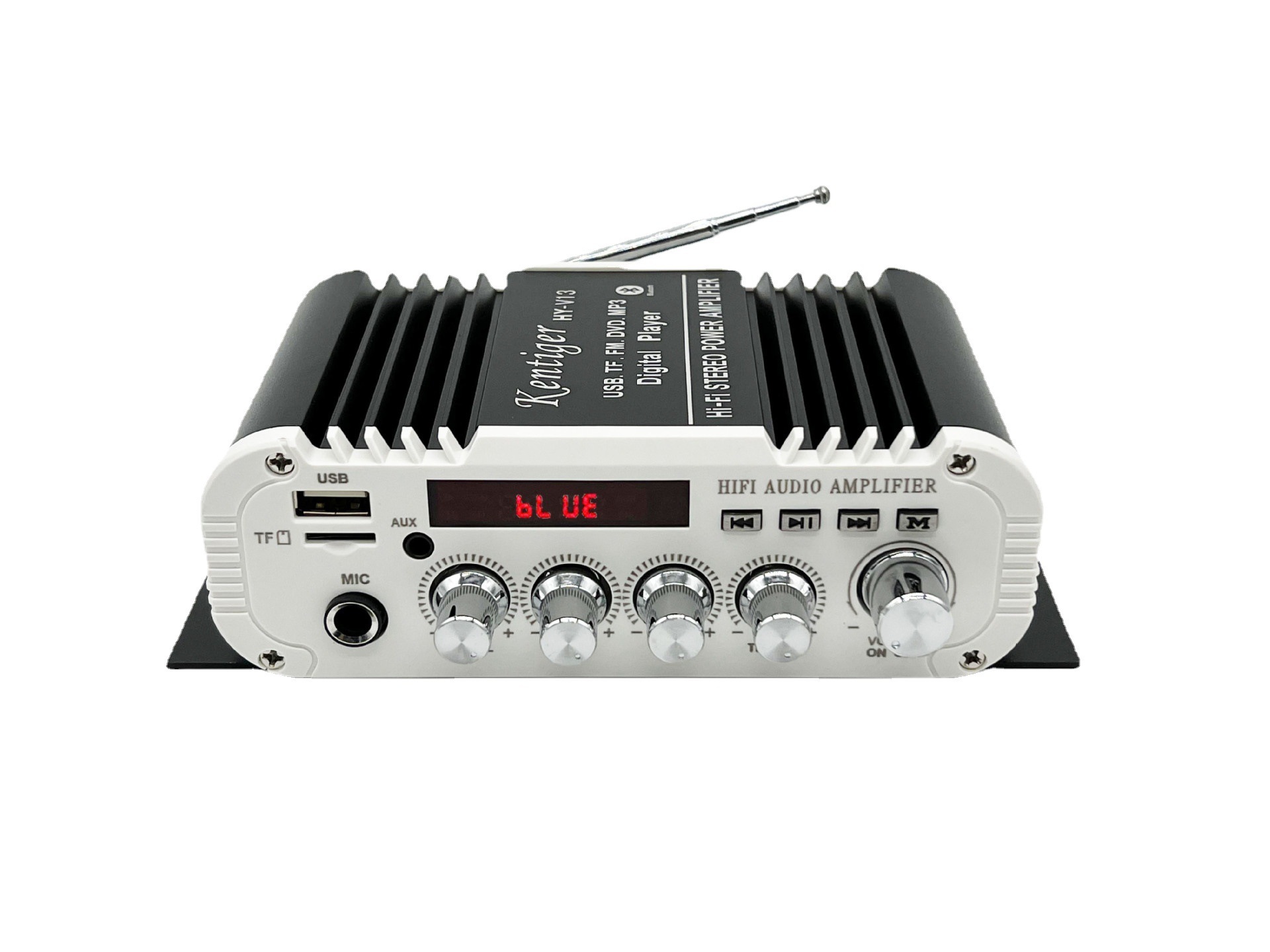 Trực tiếp bán HY-V13, hai máy khuếch đại màn hình nền và micro với răng xanh trong xe