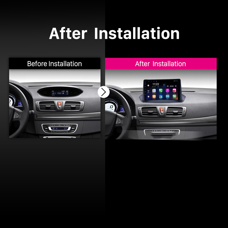 Application of one GPS navigation aircraft in an Android screen Reno 2009-14 Renault Megane