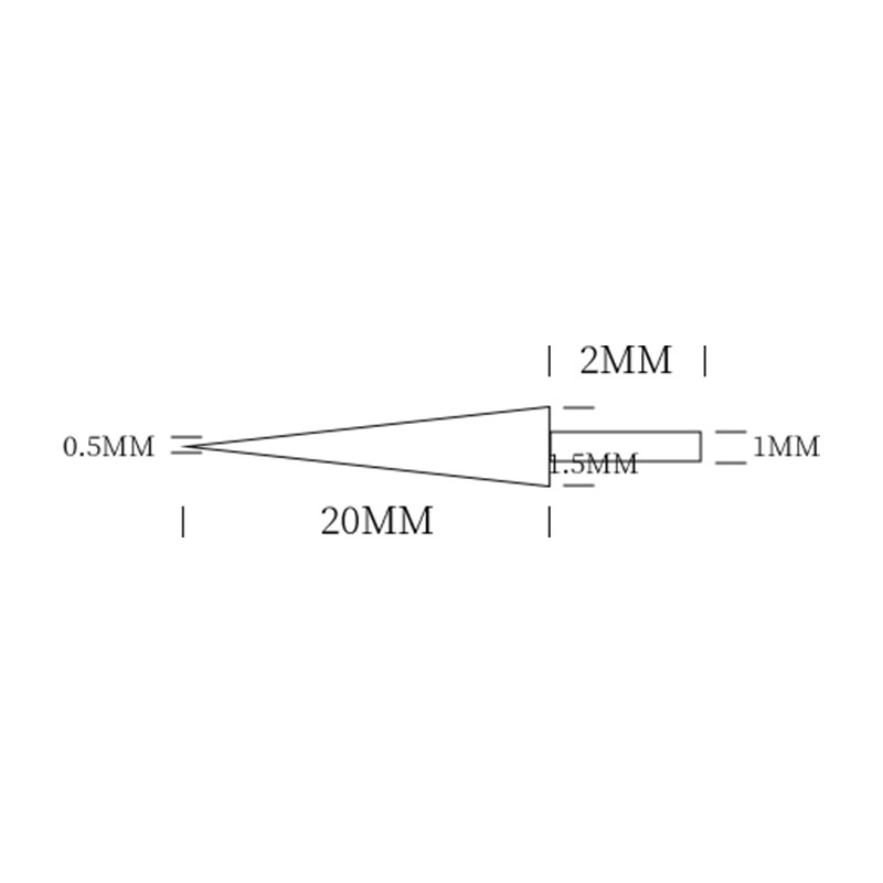 Cây này cung cấp một cây kim điện cực âm tính.