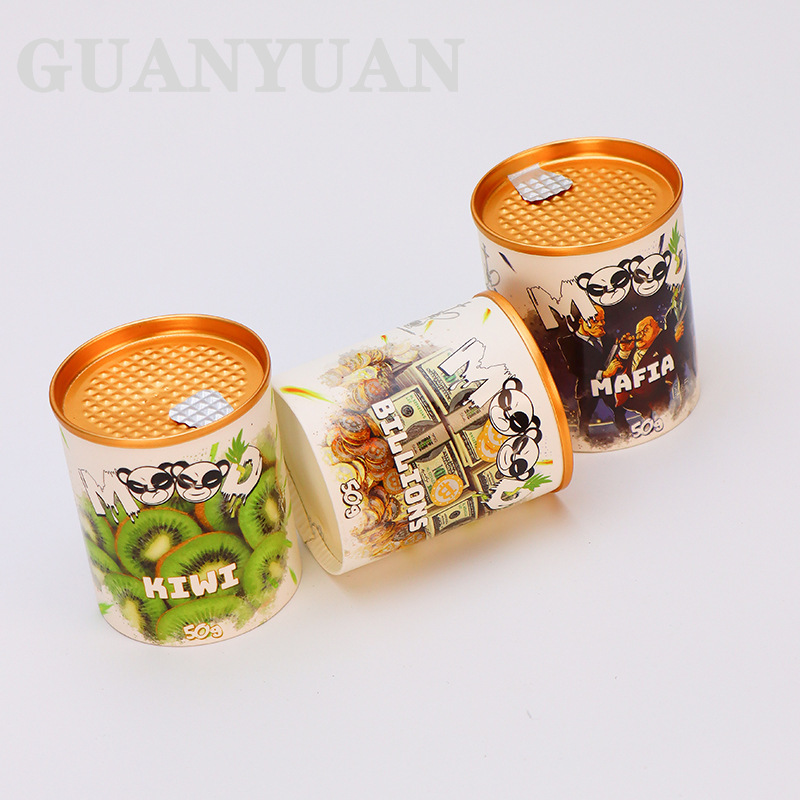 The pet cat thaw-dry food paper can customize the logo-sealed aluminium aluminium creative round paper can