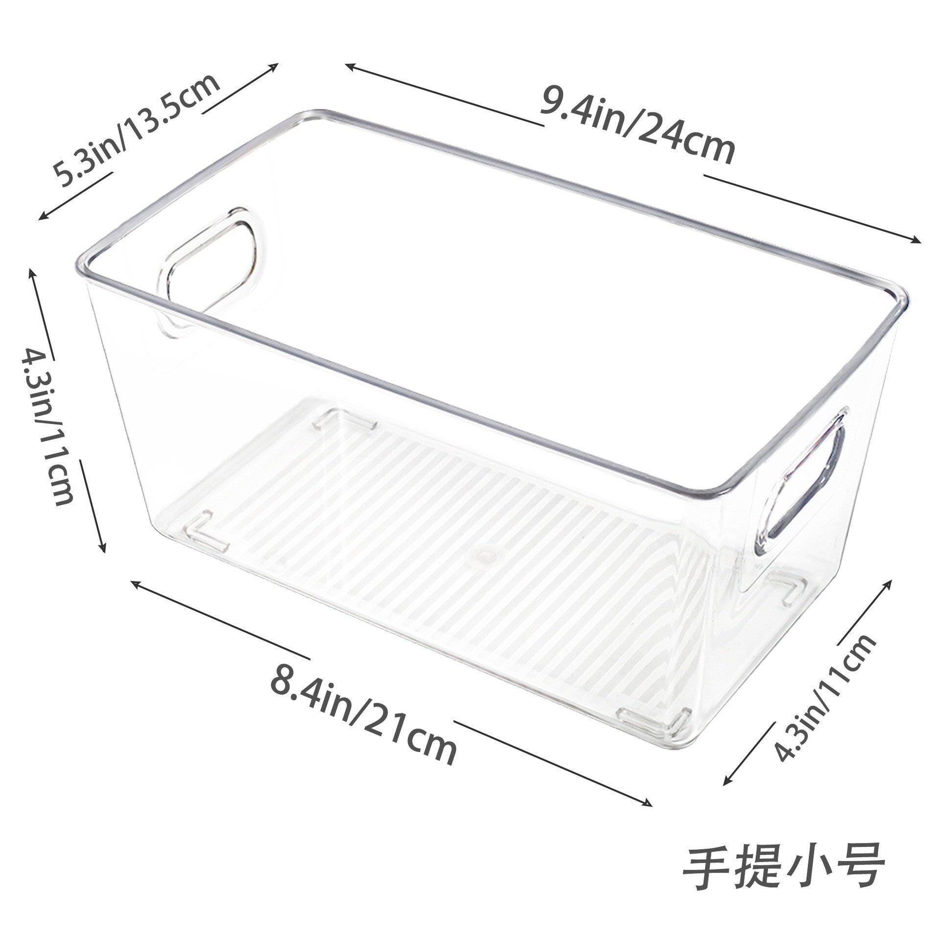 Tủ lạnh nhà bếp với một hộp phân loại rau quả trong suốt