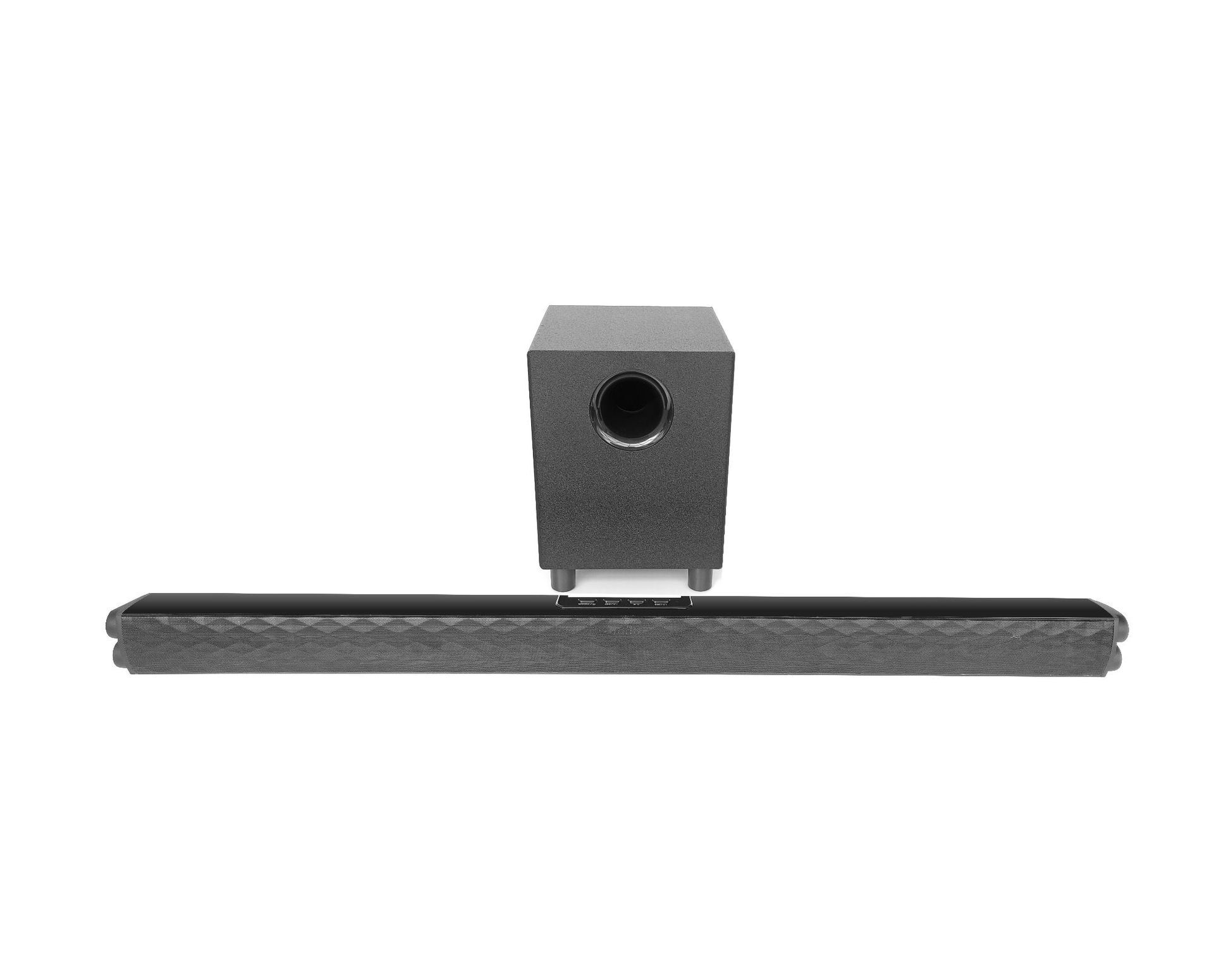 The manufacturer sells bluetooth soundbars with bass cannons to support wireless microphone custom wholesale.