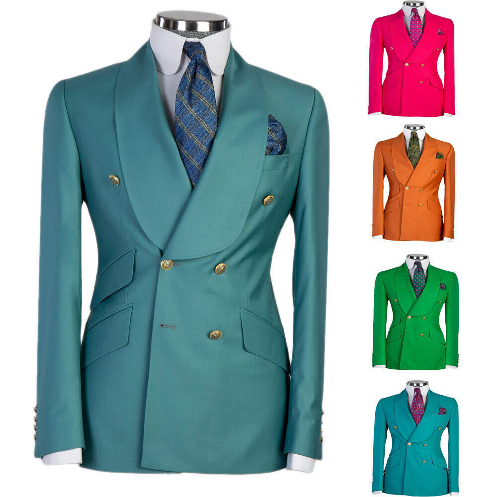 Customizing the five colours of cross-border foreign trade for men with double-deductible suit suit for men with a large collar suit for leisure jackets