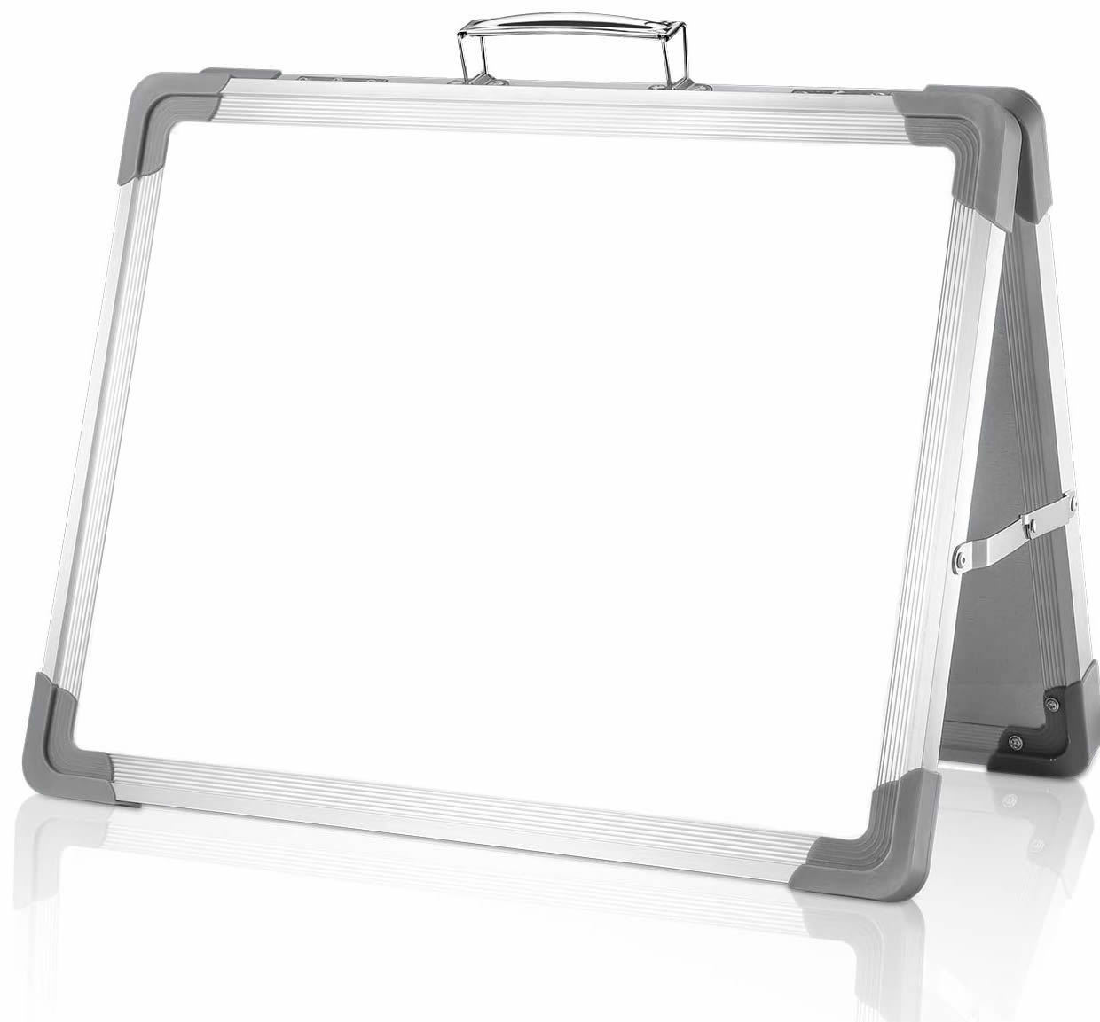 Amazon double-layer hand-carrying of office drawings A whiteboard, double-sided children's desktop mini-whiteboards.