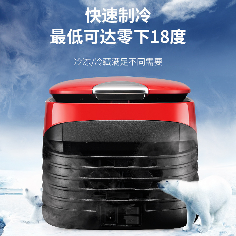 8L mini-refrigerator manufacturer manufactures heater straight-flower-car-mounted multi-purpose car refrigerator custom